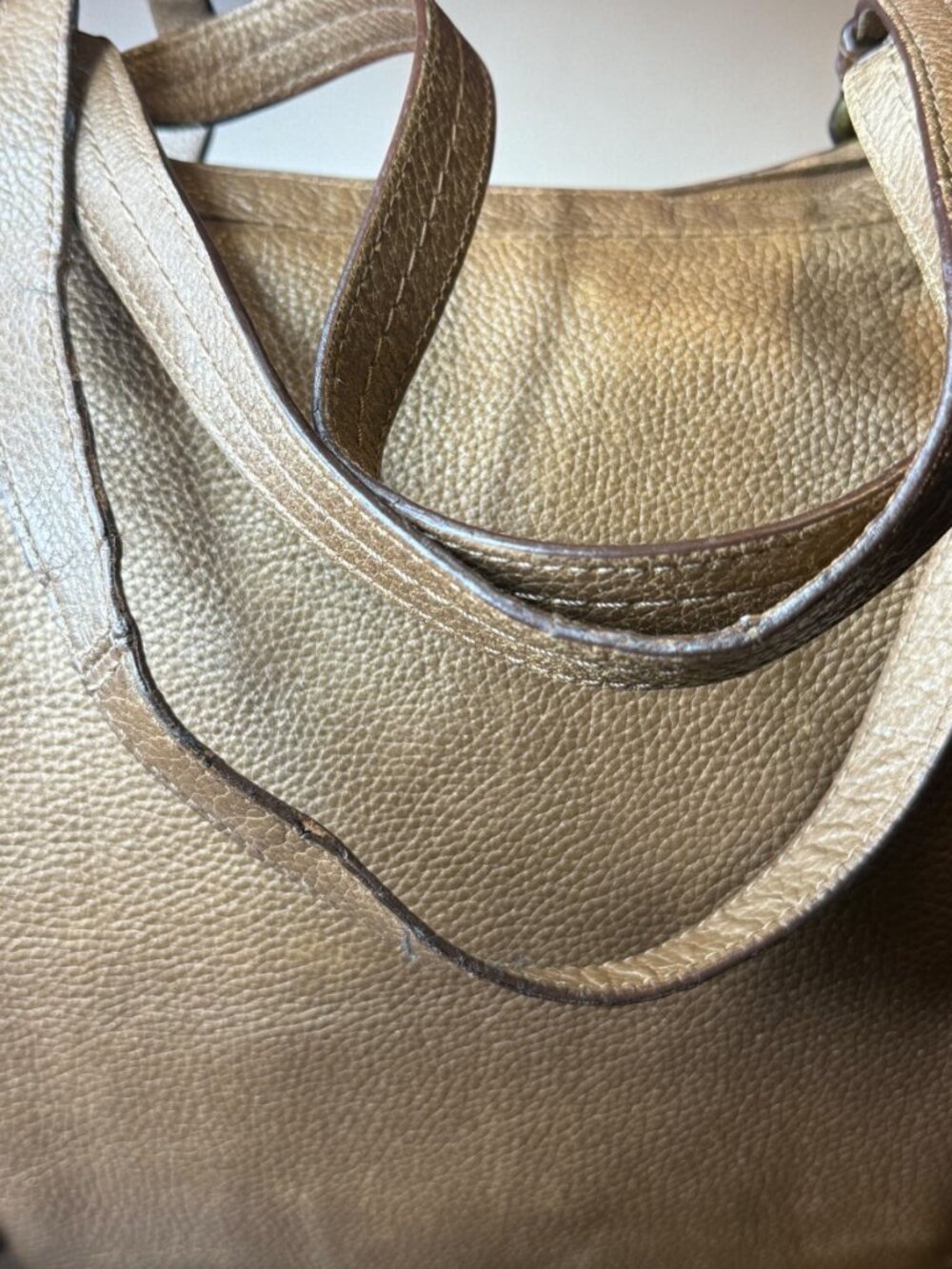 Coach Alexandra Convertible Tote – Metallic Bronze Pebble Leather (2011) - Picture 14 of 15